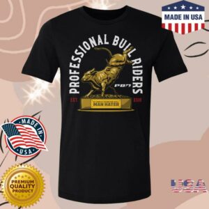 Pbr Shop Merch Pbr Man Hater Trophy T-Shirt Black