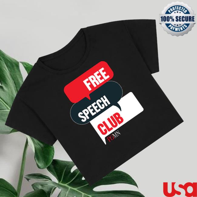 Pgmn Merch Shop Free Speech Club Bubble Crop Top