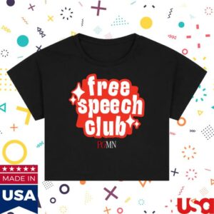 Pgmn Merch Shop Free Speech Club Spark Crop Top