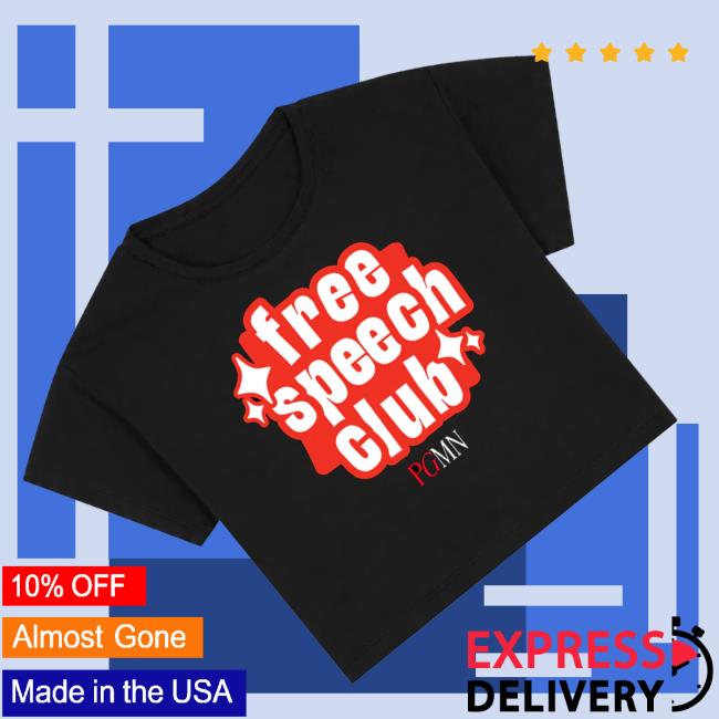 Pgmn Merch Shop Free Speech Club Spark Crop Top