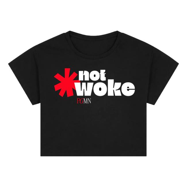 Pgmn Merch Shop Not Woke Crop Top