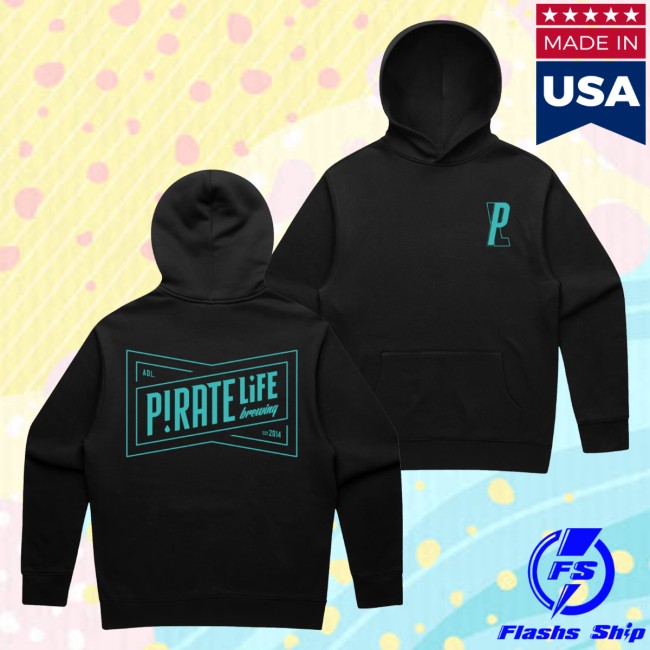 Pirate Life Brewing Merch Store Bowtie Hoodie Black & Teal 5 Pirate Life Brewing Merch Store Bowtie Hoodie Black & Teal