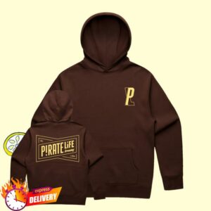 Pirate Life Merch Shop Store Bowtie Hoodie Brown