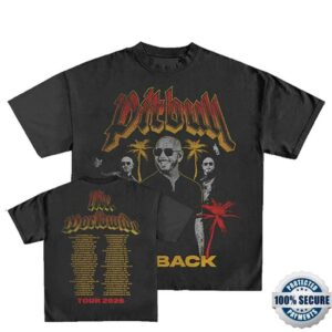 Pitbull Music Merch Shop Mr. Worldwide I'm Back 2026 Tour T-Shirt