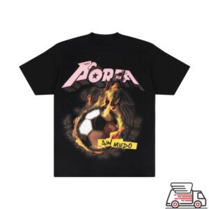 Por Favor Store Merch Sin Miedo Porfa Fc Black Shirt
