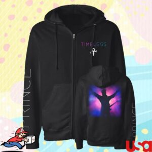 Prince Merch Shop Timeless Silhouette Zip Hoodie