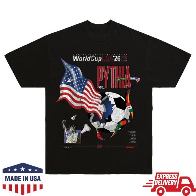 Pythia Merch Store World Cup Usa Tee Black