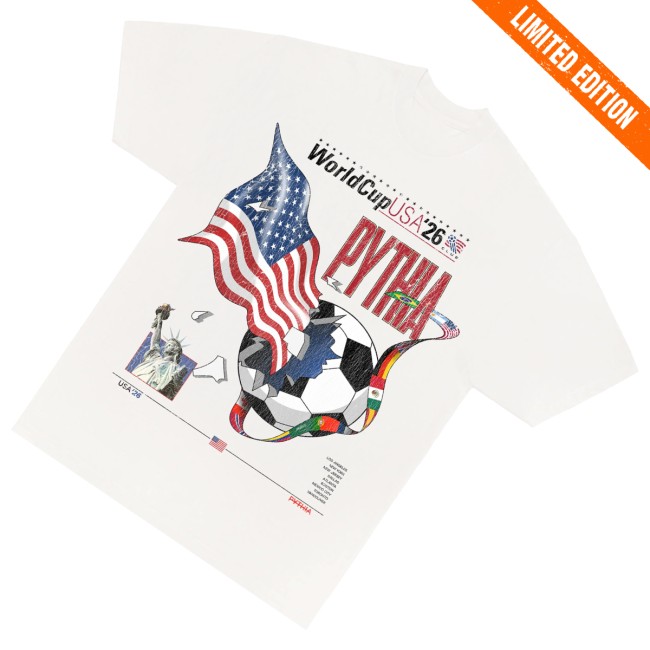 Pythia Merch Store World Cup Usa Tee White