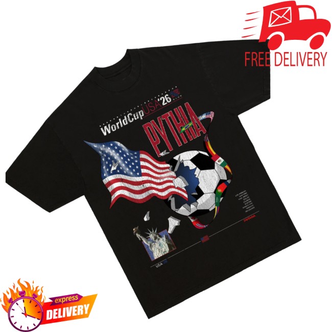 Pythia Store Merch World Cup Usa Shirt Black