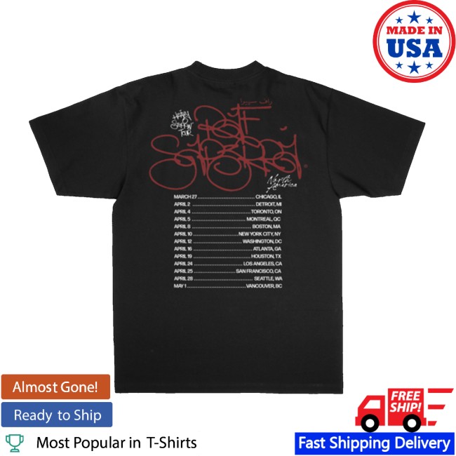 Raf-Saperra Store Merch Heavy Steppin' 2026 Tour Shirt (Black)