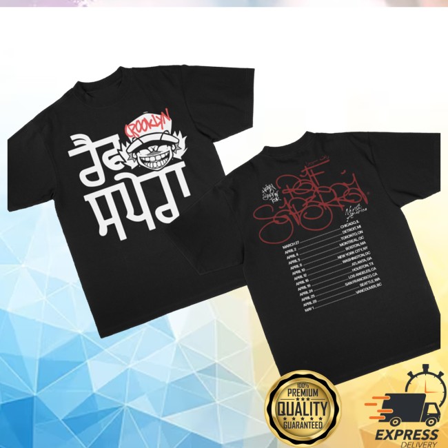 Raf-Saperra Store Merch Heavy Steppin' 2026 Tour Shirt (Black)