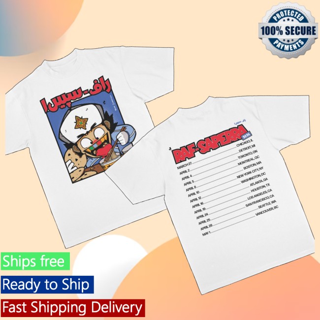 Raf-Saperra Store Merch Heavy Steppin' 2026 Tour Shirt (White)