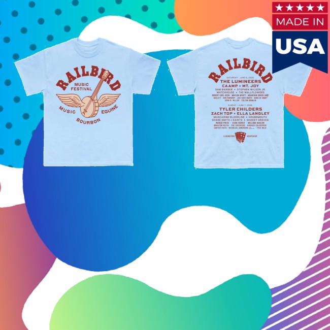 Railbird Festival Merch Store 2026 Banjo Lineup Shirt 2 Railbird Festival Merch Store 2026 Banjo Lineup Shirt