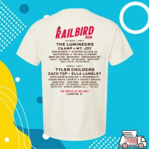 Railbird Festival Merch Store 2026 Kentucky Lineup Shirt