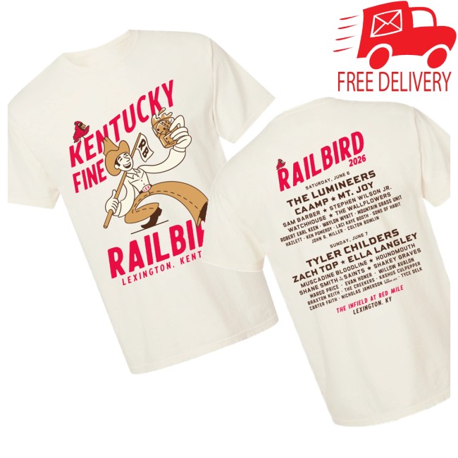 Railbird Festival Merch Store 2026 Kentucky Lineup Shirt 5 Railbird Festival Merch Store 2026 Kentucky Lineup Shirt