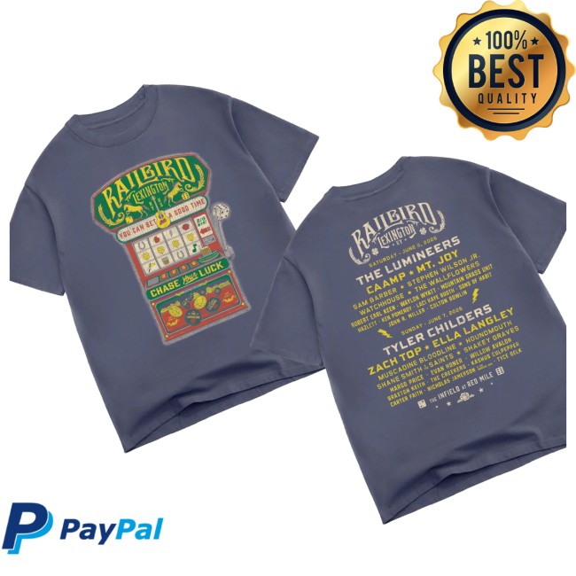 Railbird Festival Merch Store 2026 Slot Machine Lineup Shirt 5 Railbird Festival Merch Store 2026 Slot Machine Lineup Shirt