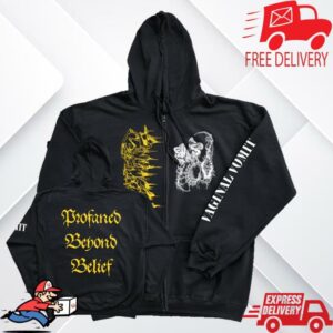 Reality Fade Shop Merch Store Scattered Remnants Profaned Beyond Belief Zip Up Hoodie