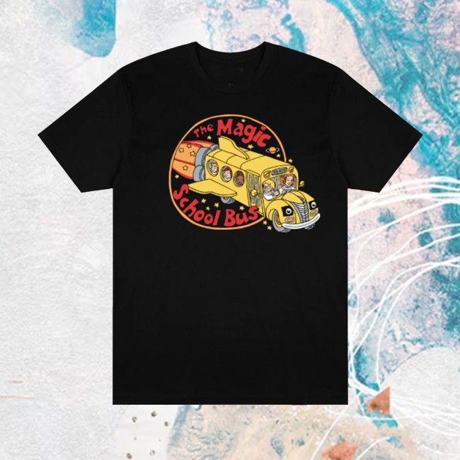 Retrokid Store Merch Magic School Bus Logo Shirt Black