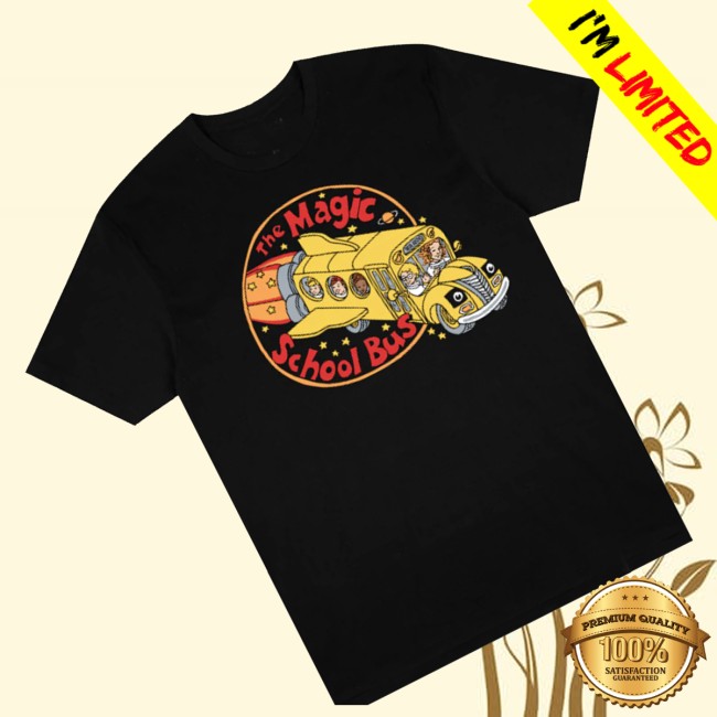 Retrokid Store Merch Magic School Bus Logo Shirt Black