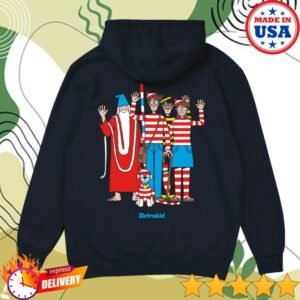 Retrokid Store Merch Where's Waldo Friends Hoodie Navy