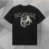 Revenge Store Merch Abaddon Lightning Tee Black-Cream