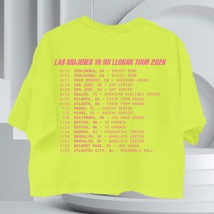 Shakira Merch Shop Lmynl World Tour Neon Crop Tee