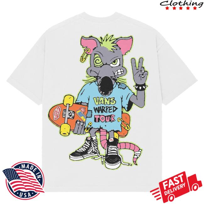 Vans Warped Tour Merch Shop Rat Tee 3 Vans Warped Tour Merch Shop Rat Tee