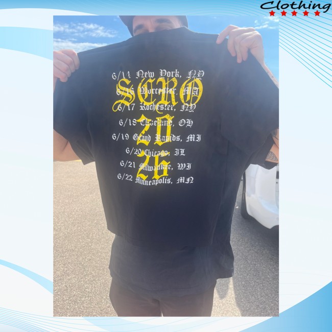 Scro Store Merch Scro By Divide Tour Shirt (Tour Dates On Back)