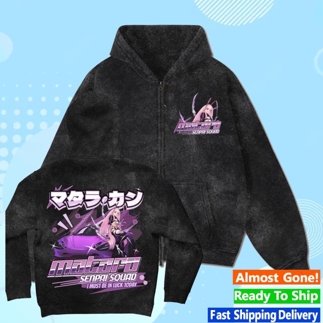 Senpai Squad Merch Shop Matara Kan Zip Up Hoodie