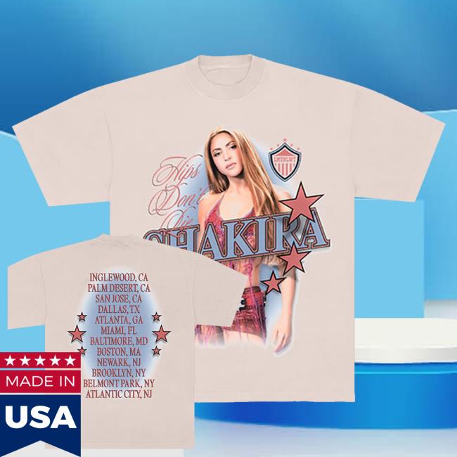 Shakira Merch Shop Lmynl World Tour Hips Don't Lie Tee 4 Shakira Merch Shop Lmynl World Tour Hips Don't Lie Tee