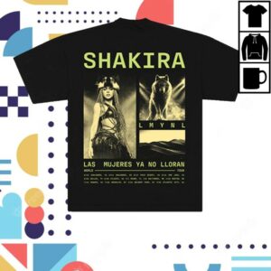 Shakira Store Merch Lmynl World Tour Grid Shirt Black