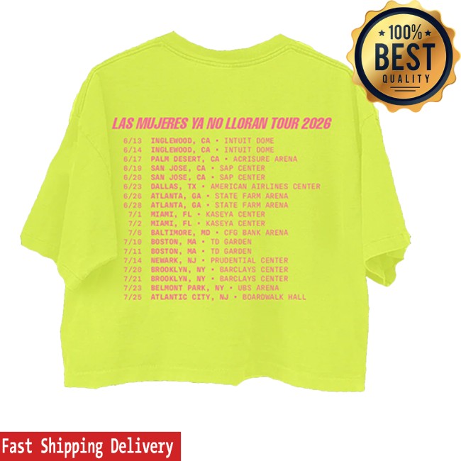 Shakira Store Merch Lmynl World Tour Neon Crop Tee 3 Shakira Store Merch Lmynl World Tour Neon Crop Tee