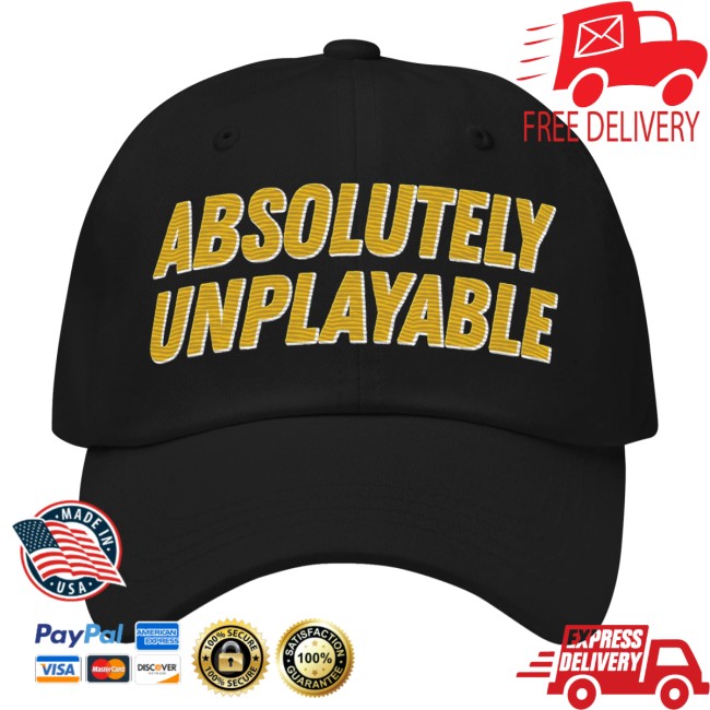 Sidders Merch Store Absolutely Unplayable Black Dad Cap 2 Sidders Merch Store Absolutely Unplayable Black Dad Cap