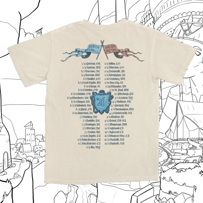 Sierra Ferrell Store Merch Ivory Knight Tour Tee 4 Sierra Ferrell Store Merch Ivory Knight Tour Tee