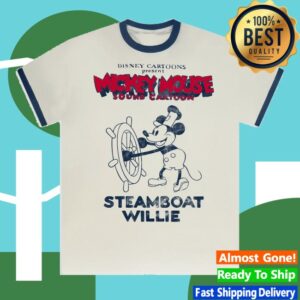 Spirit Jersey Store Merch Disney's Steamboat Willie Ringer Tee