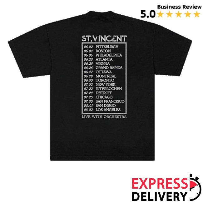 St. Vincent Store Merch St. Vincent 2026 Tour Shirt 3 St. Vincent Store Merch St. Vincent 2026 Tour Shirt