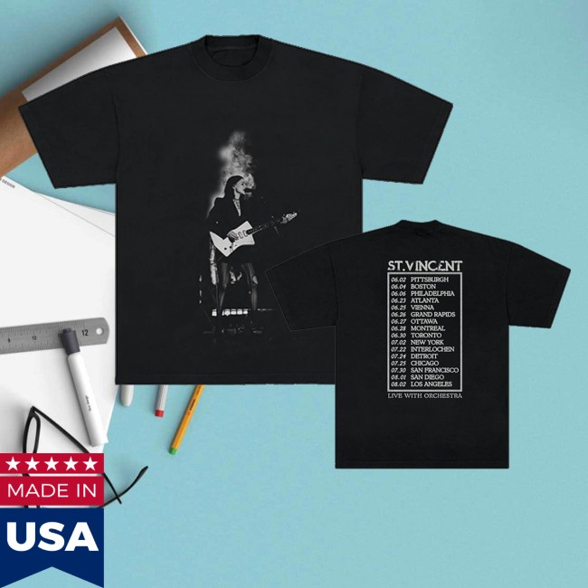 St. Vincent Store Merch St. Vincent 2026 Tour Shirt 5 St. Vincent Store Merch St. Vincent 2026 Tour Shirt