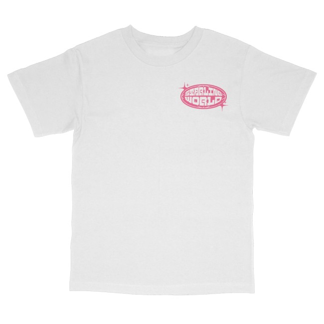 Starlineworld Merch Store Starlineworld White-Pink Tee 3 Starlineworld Merch Store Starlineworld White-Pink Tee