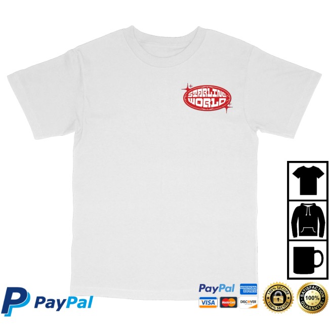 Starlineworld Merch Store Starlineworld White-Red Tee 3 Starlineworld Merch Store Starlineworld White-Red Tee