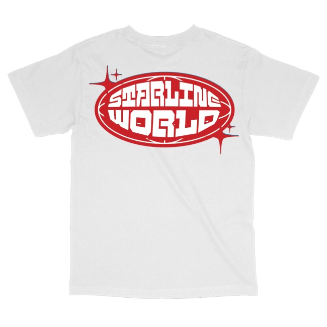Starlineworld Merch Store Starlineworld White-Red Tee 4 Starlineworld Merch Store Starlineworld White-Red Tee