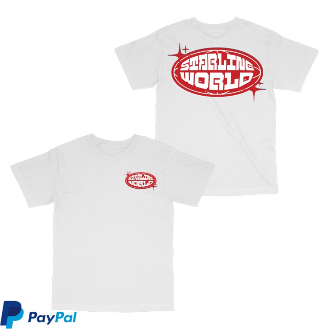 Starlineworld Merch Store Starlineworld White-Red Tee 5 Starlineworld Merch Store Starlineworld White-Red Tee