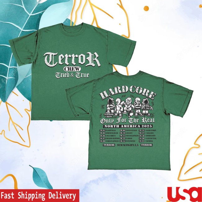 Sticktight Store Merch Terror Only 4 The Real Tour Shirt 5 Sticktight Store Merch Terror Only 4 The Real Tour Shirt