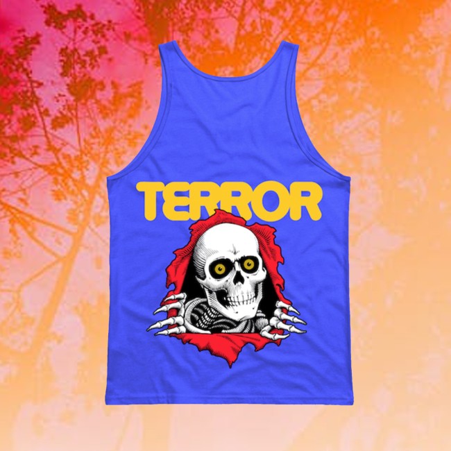 Sticktight Store Merch Terror Powell Cobal Blue Tank Top 4 Sticktight Store Merch Terror Powell Cobal Blue Tank Top