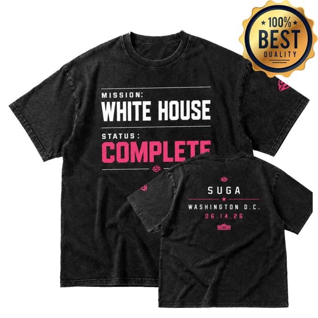Suga Merch Shop 6.14.26 Black Snow Washed Tee