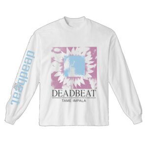 Tame Impala Store Merch Deadbeat White Longsleeve Tour Tee