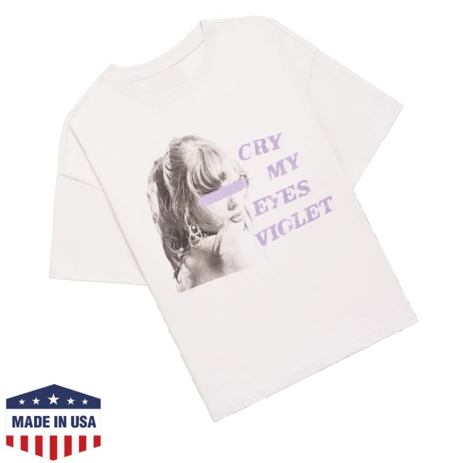 Taylor Swift Store Merch Cry My Eyes Violet Shirt 3 Taylor Swift Store Merch Cry My Eyes Violet Shirt