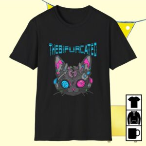 The Bifurcated Merch Store Cyber Kitty Tee