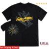 The Cure Merch Shop Festival Summer Dateback Black Yellow T-Shirt