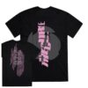 The Cure Merch Shop Vertical Festival Summer Black Pink T-Shirt