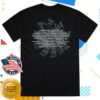 The Cure Merch Store Festival Summer Dateback Black T-Shirt 1 The Cure Merch Store Festival Summer Dateback Black T-Shirt